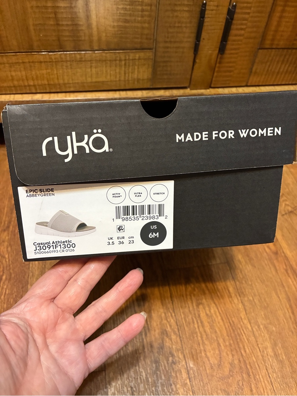 Women’s Ryka Epic Slide Sandals in Abbey Green Size 6 NWT - Picture 5 of 10